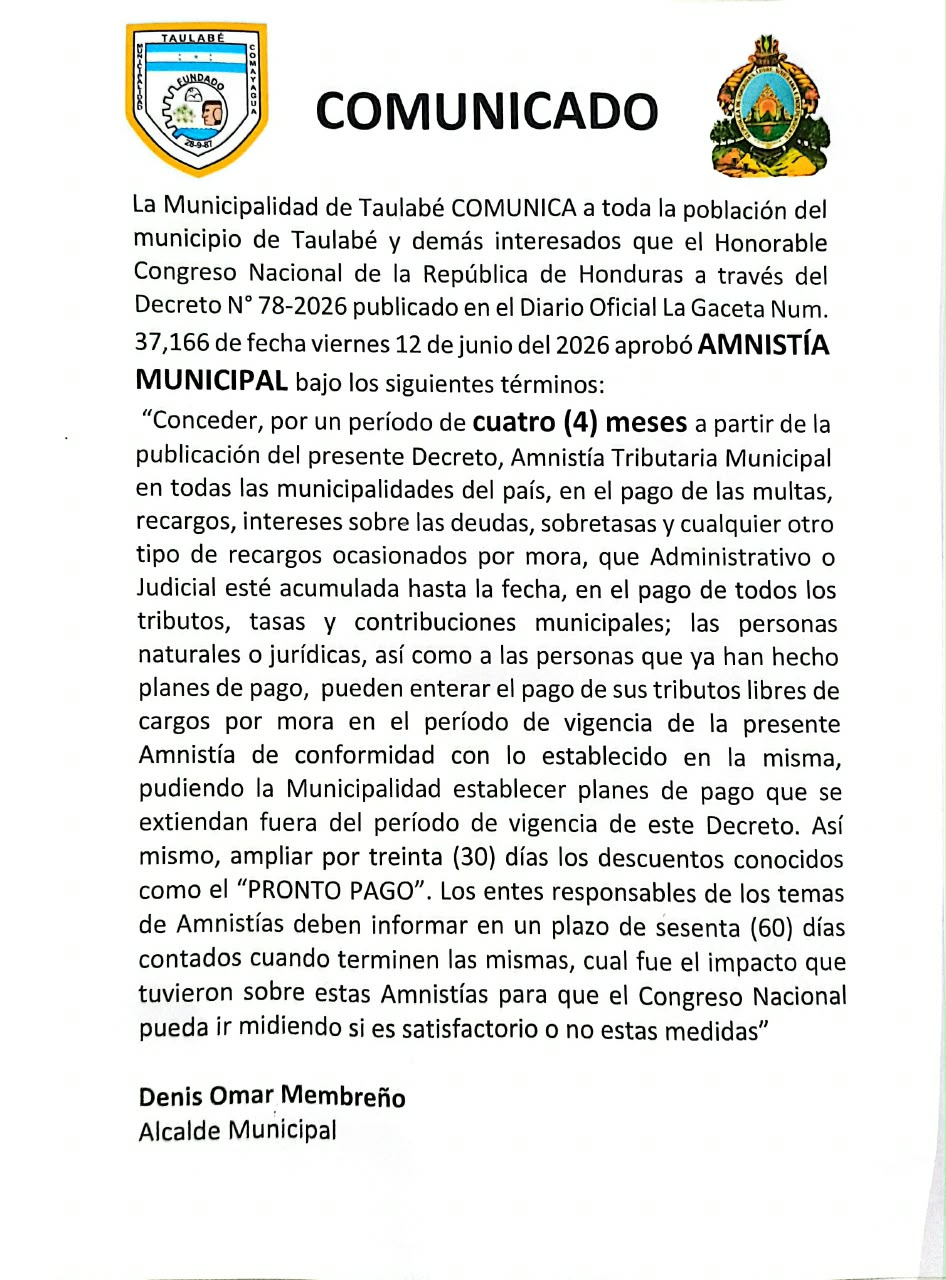 COMUNICADO, 