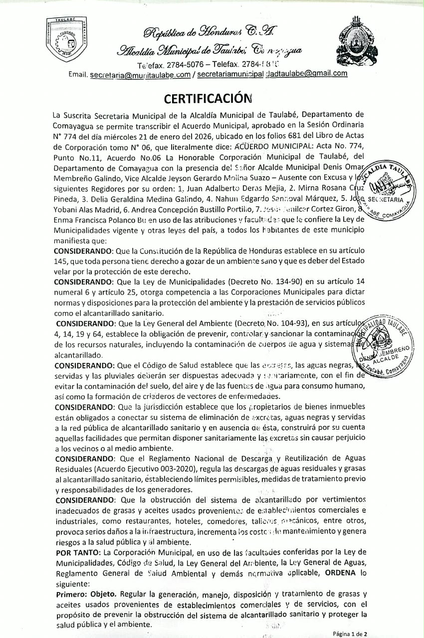 CERTIFICACIÓN