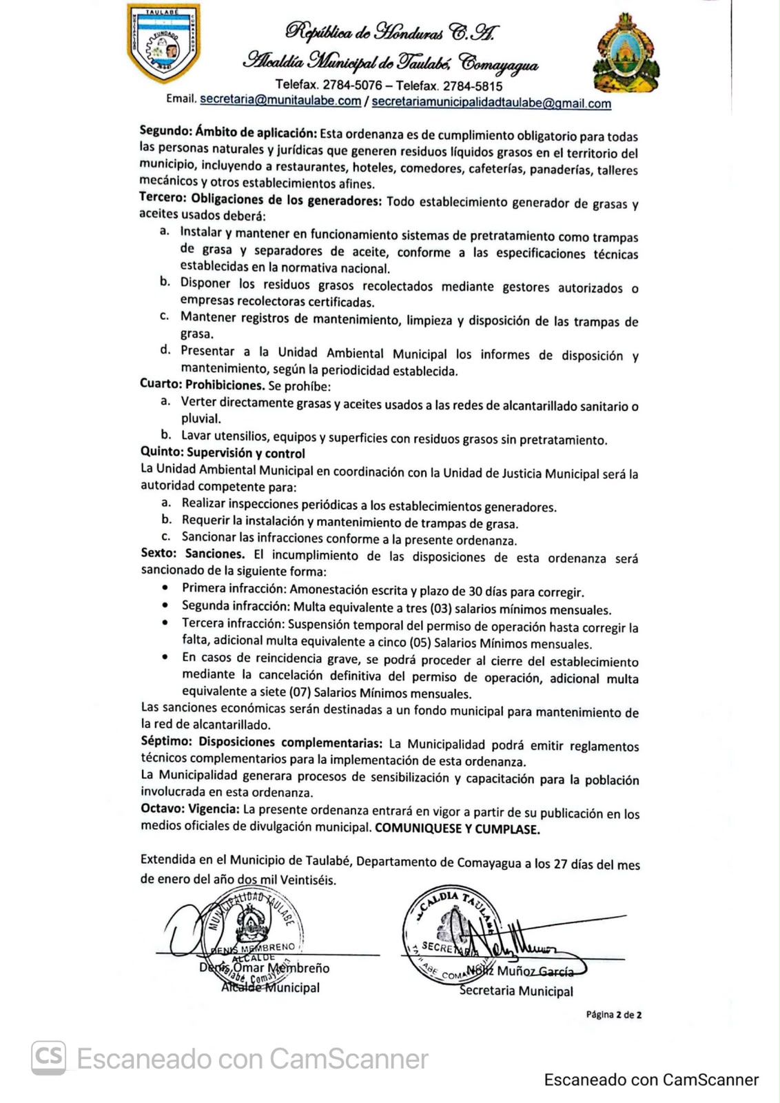 Ordenanza Municipal 2