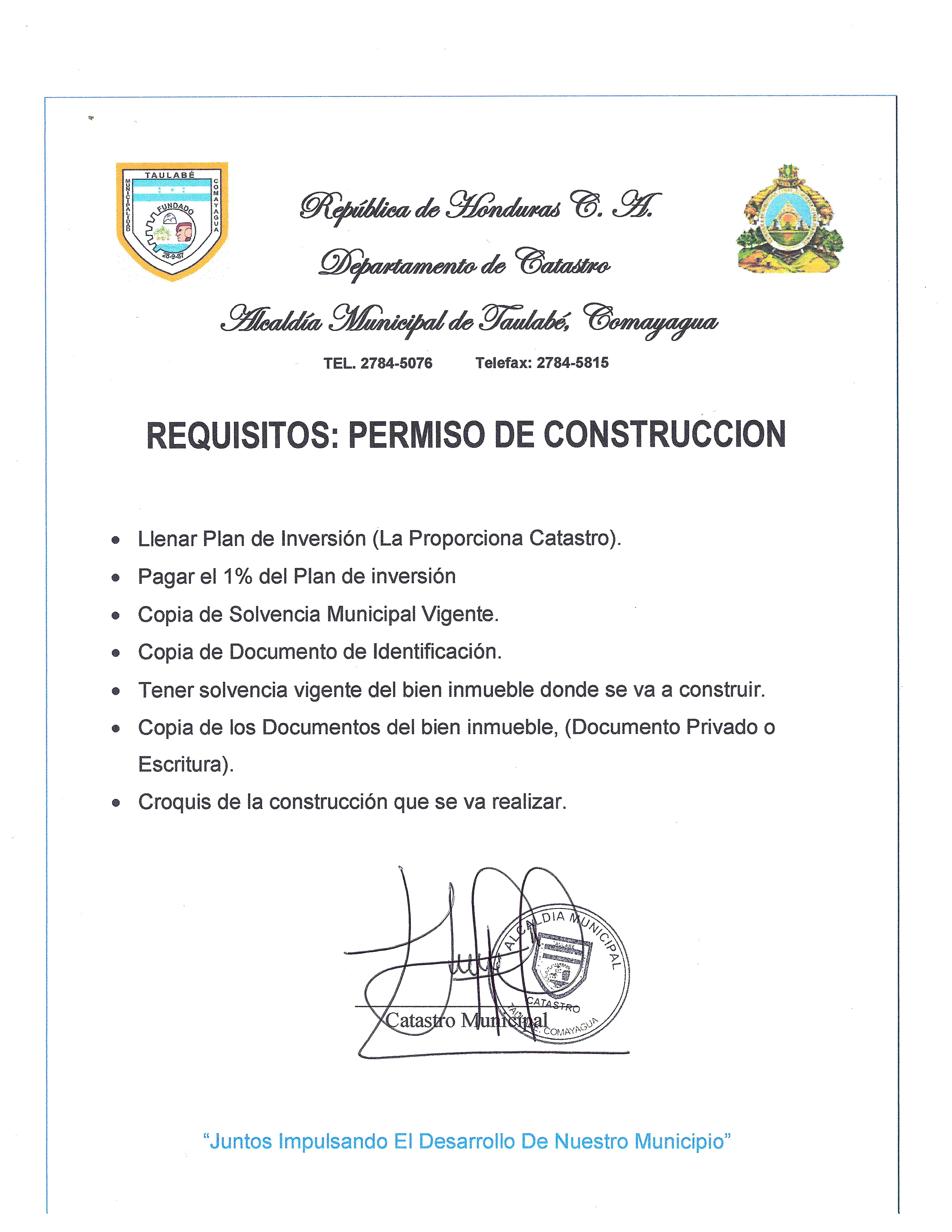 Permiso de Construcción